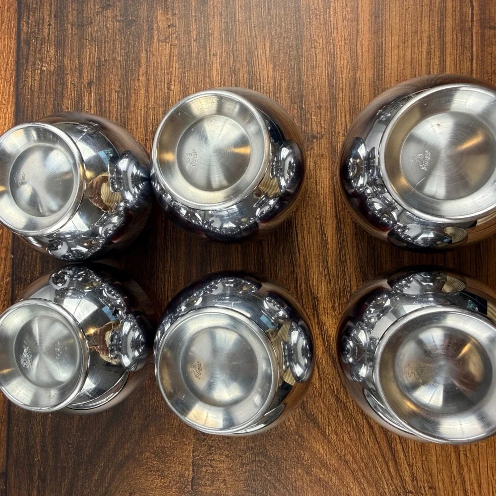 Chase USA Saturn Punch Bowl Set Ruby Glass Mid Century Barware